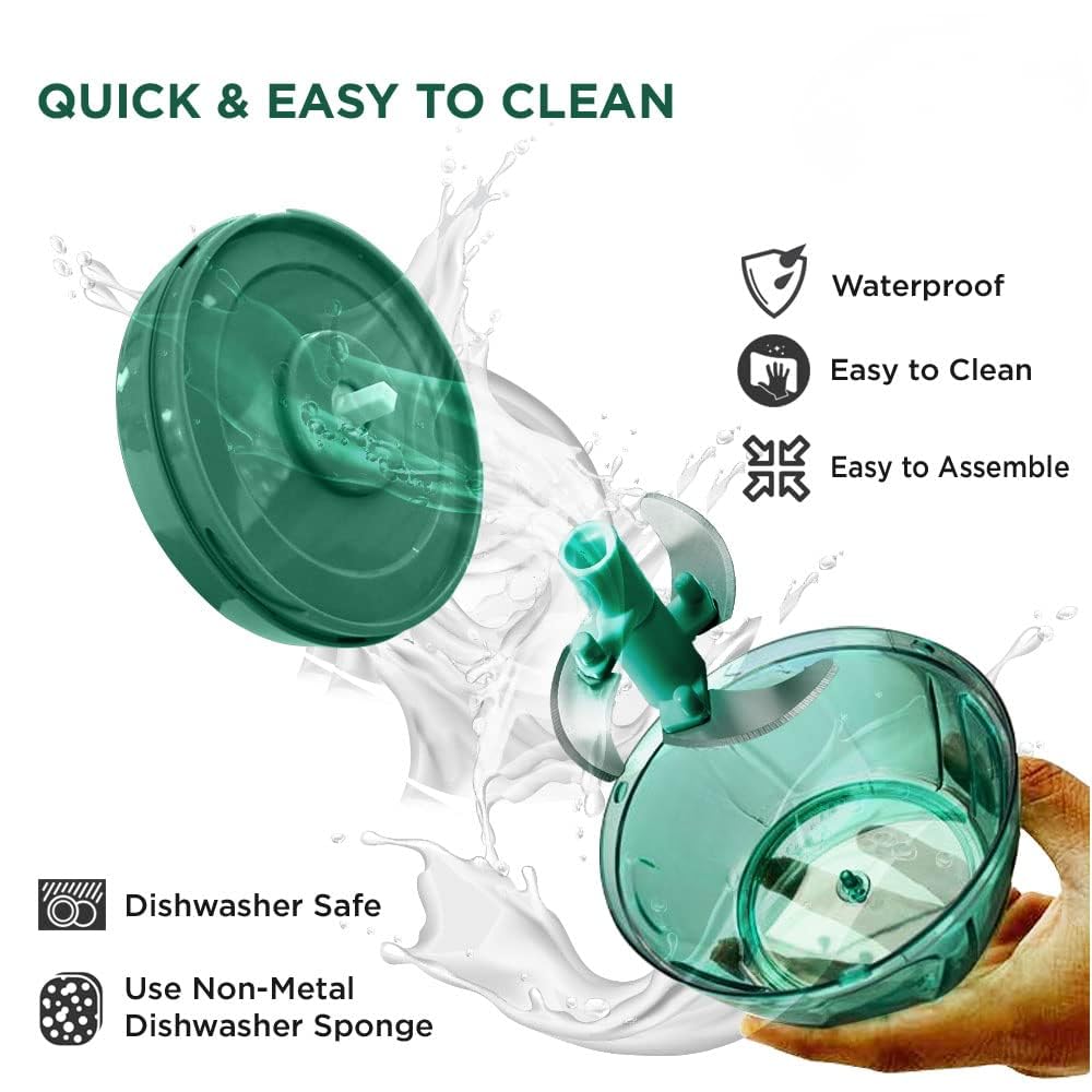 Mini Handy Pull Chopper – 3 Blade Manual Vegetable & Fruit Cutter for Quick Kitchen Prep
