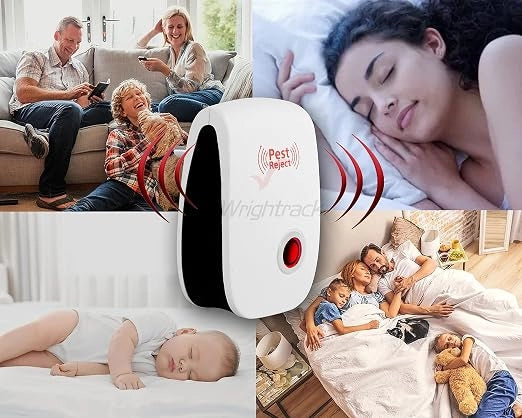 Ultrasonic Home Pest & Rodent Repeller for Mosquito, Cockroaches & Insects (Pack of 2)