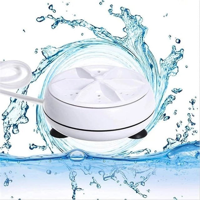 Portable Mini Ultrasonic Washing Machine – 3-in-1 Clothes & Dish Cleaner
