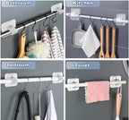 Self Adhesive Curtain Rod Holder Without Drill (Pack of 4)
