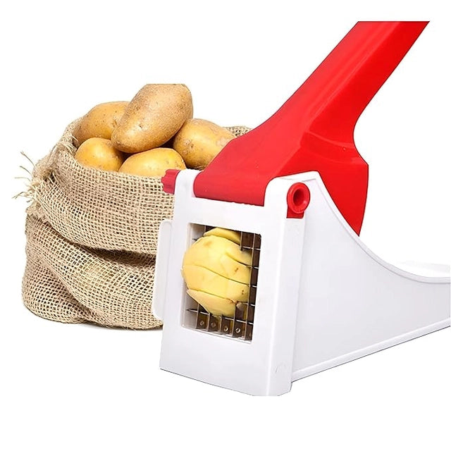 Heavy Duty Manual Vegetable Chopper & Chipper with Container