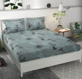 Premium Microfiber Elastic Fitted Double Bedsheet with 2 Pillow Covers (70 × 76 Inches)