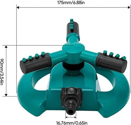 360° Rotating Sprayer Head Water Saving Device for Garden & Lawn Watering