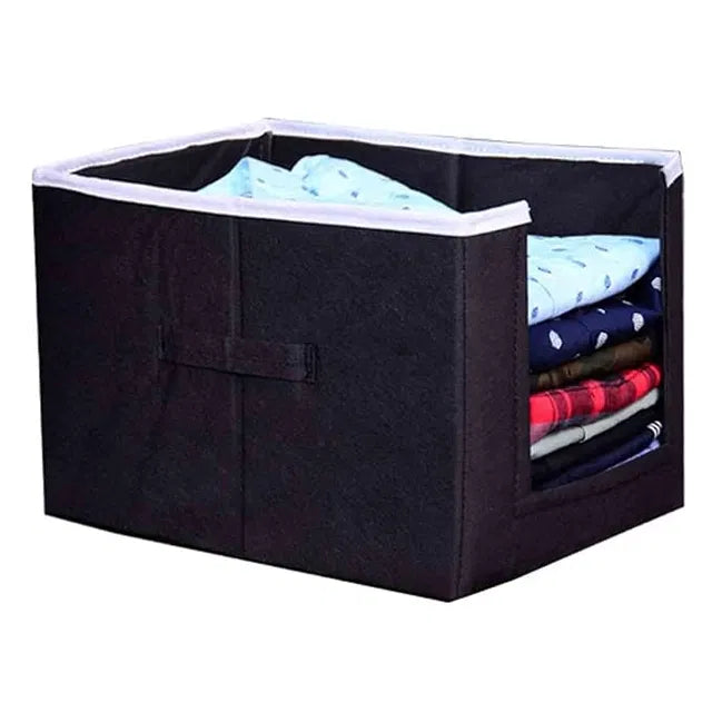Closet Organizer-Foldable Shirts and Clothing Organizer Stackers (Pack of 1) Assorted Color