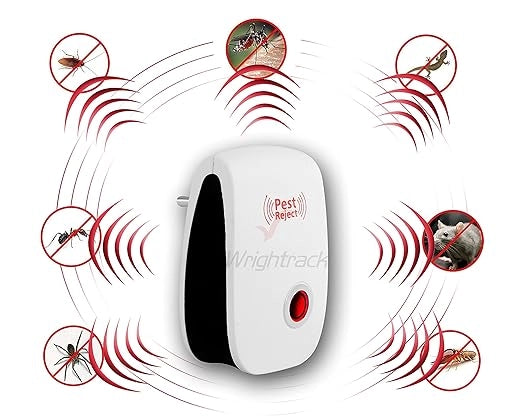 Ultrasonic Home Pest & Rodent Repeller for Mosquito, Cockroaches & Insects (Pack of 2)