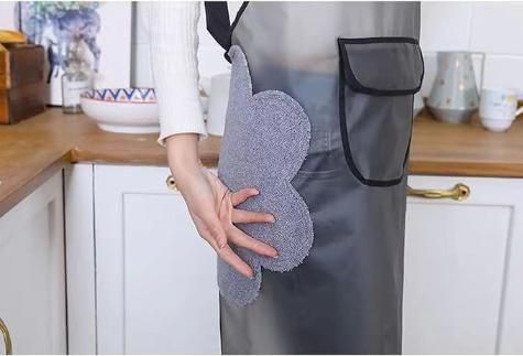 Adjustable Oil & Water Proof Transparent Cooking Apron (Pack of 1)