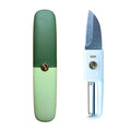 2-in-1 Kitchen Knife & Peeler with Protective Case – Stainless Steel Fruit Cutter