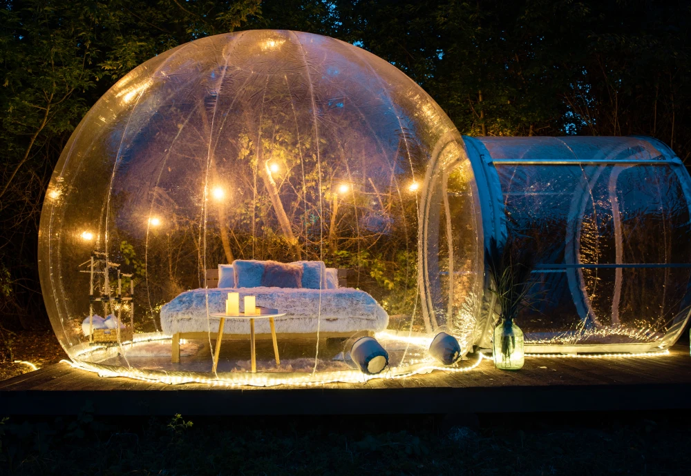 glamping bubble tent